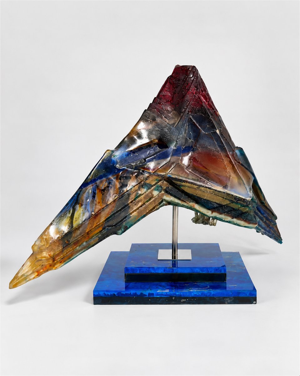 Sculpture en résine, par Pierre Giraudon, Paris, France, vers 1980-photo-4