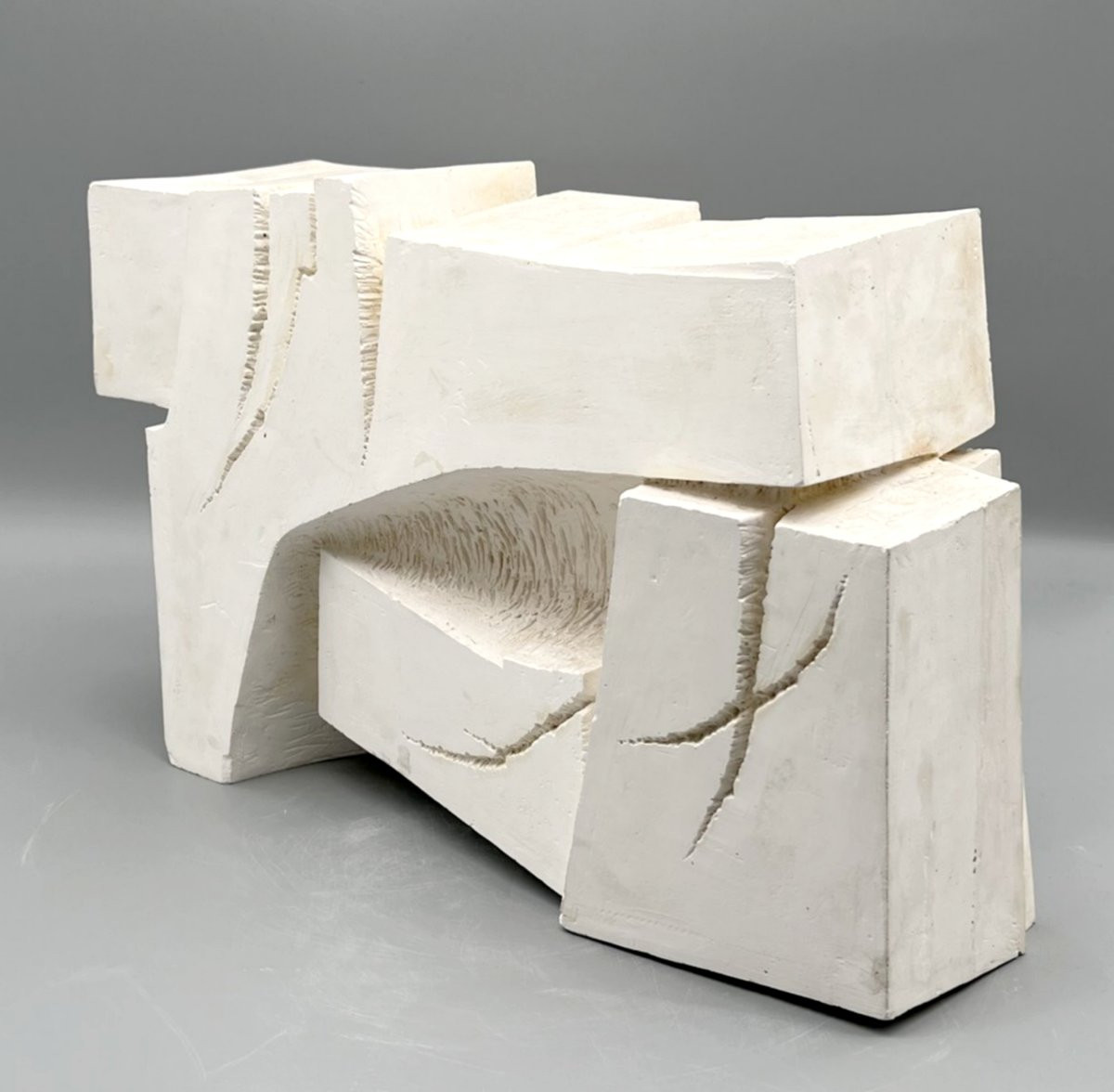 Plaster Sculpture By Michel Lucotte, France, 1961-photo-4