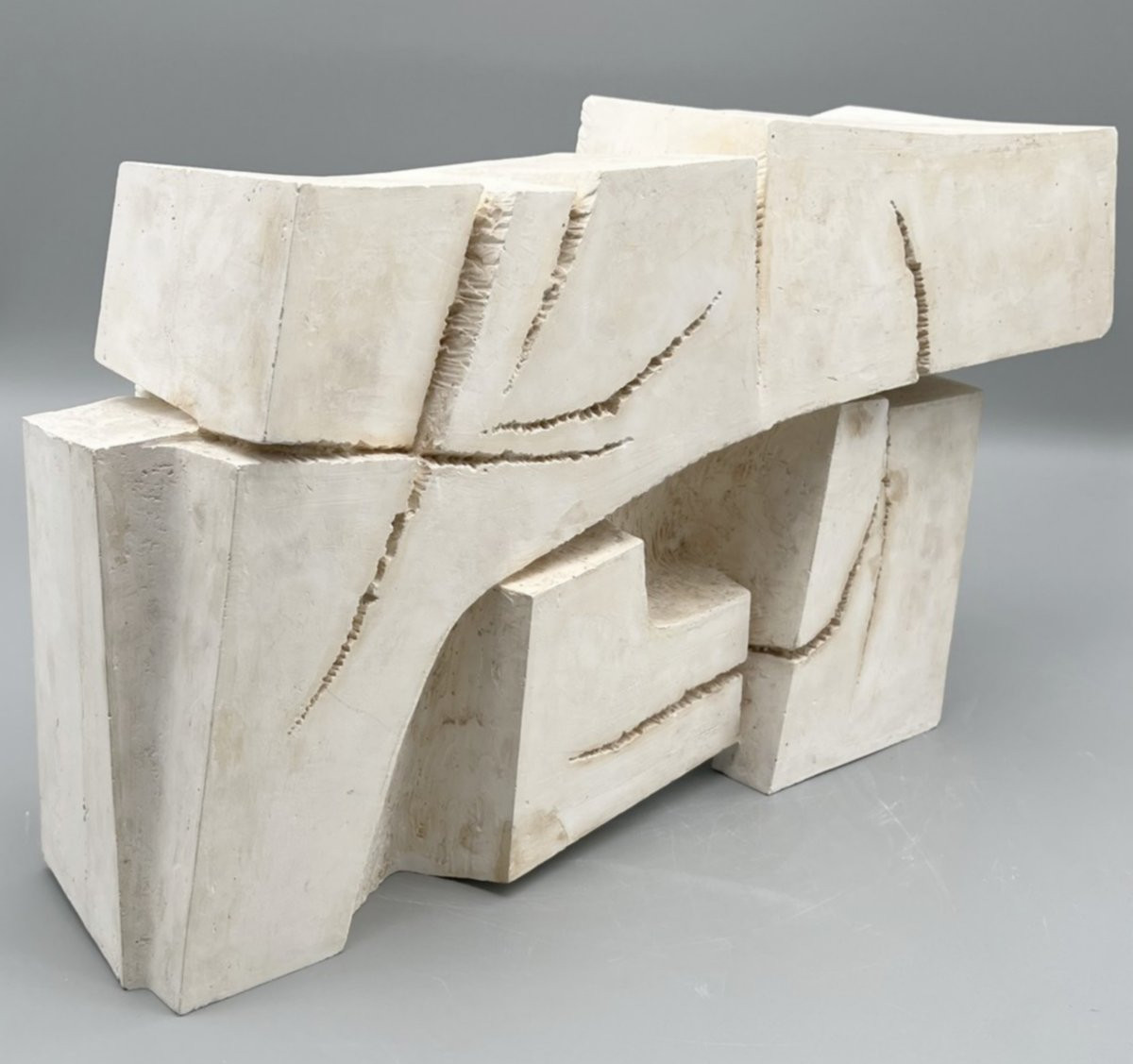 Plaster Sculpture By Michel Lucotte, France, 1961-photo-1