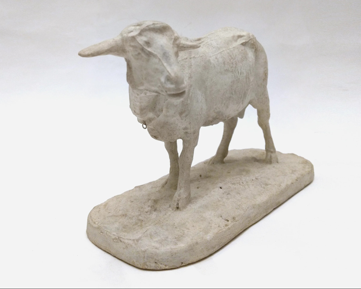"standing Sheep", Studio Plaster, By Pierre-jules Mêne, France, Circa 1864