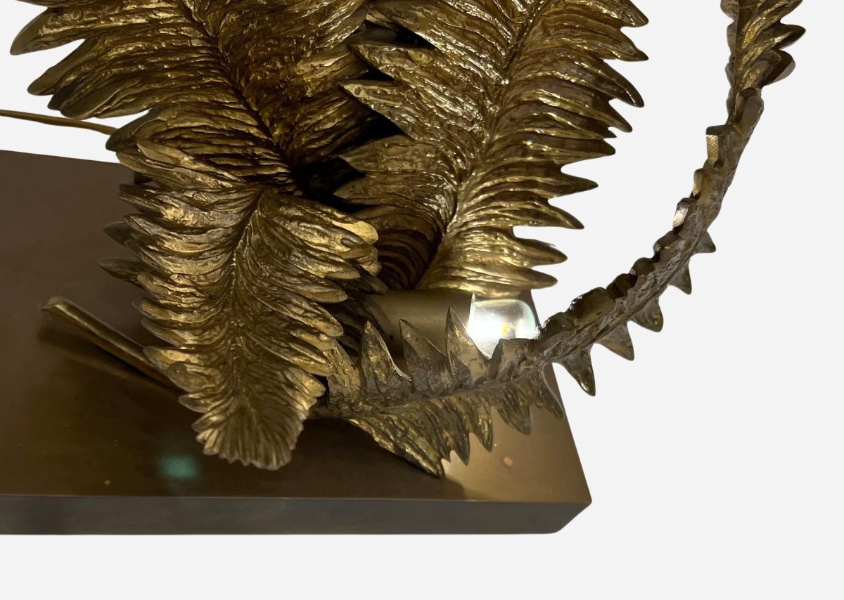 Rare sculpture lumineuse « Fougère », par Chrystiane Charles, Maison Charles, France, vers 1972-photo-2