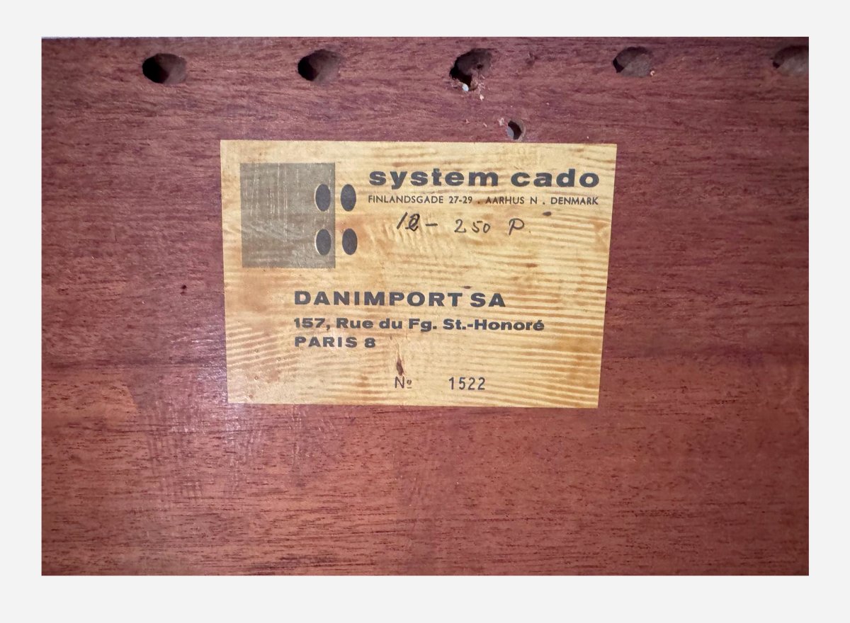 Grande étagère-bibliothèque en quatre éléments, par Poul Cadovius, Éd. CADO, Danemark vers 1960-photo-3