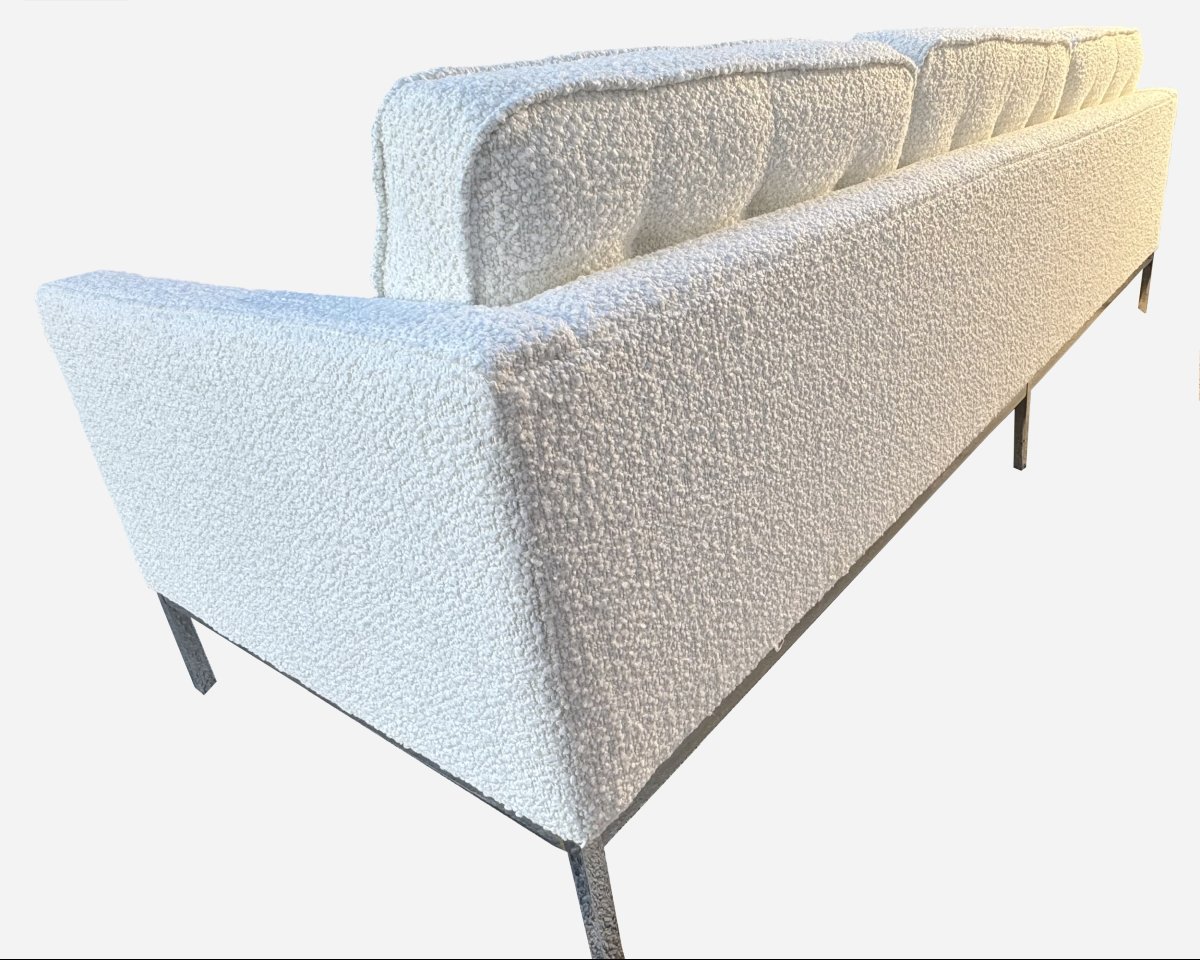 Large Three-seater Sofa, By Florence Knoll, Knoll International, Circa 1970-photo-3