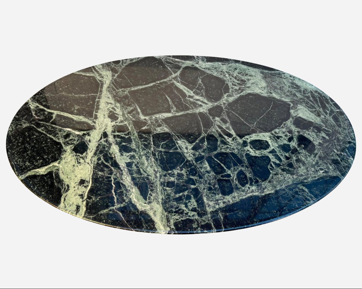 Elegant Oval Coffee Table, By Eero Saarinen, Knoll International, Usa, Circa 1970-photo-4