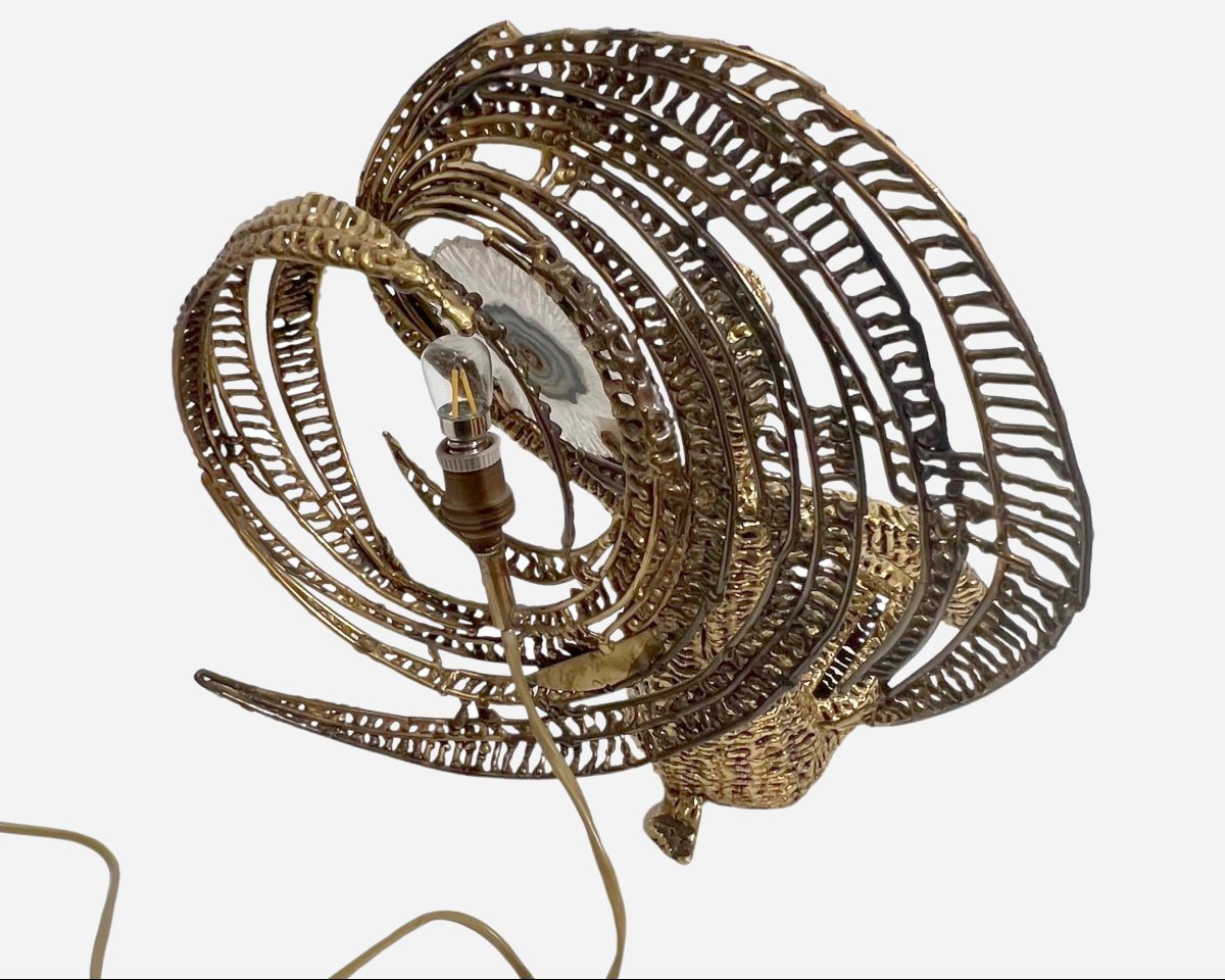 Light Sculpture "woman Carrying The Sun", By Isabelle Masson-faure, Paris, France, 1989-photo-2