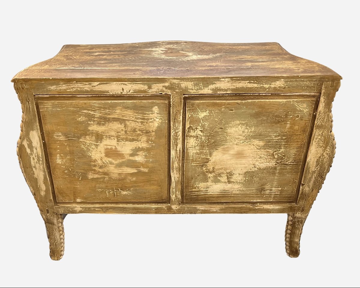 Curved Chest Of Drawers Made From Seashells France, Circa 1990-photo-6