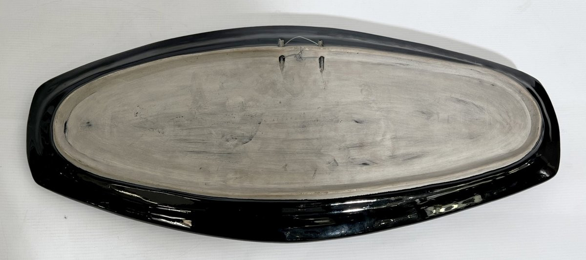 Plat en majolique à décor d’animaux marins, Éditions Poterie de Vallauris, France, vers 1960-photo-2