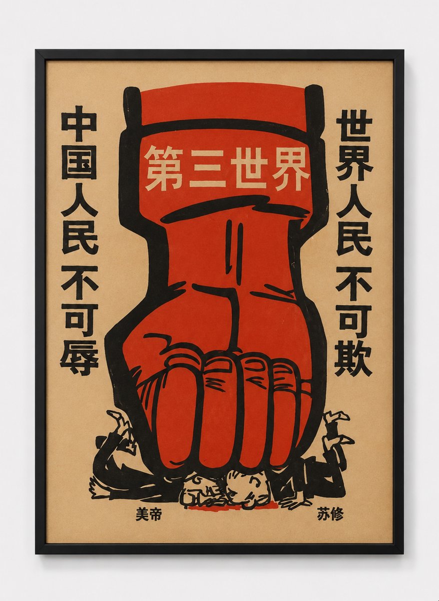 Original Chinese Propaganda Poster, Beijing, China, Circa 1960-photo-2