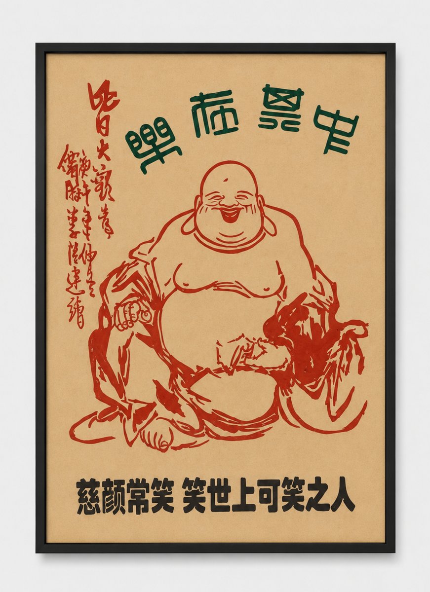 Original Chinese Propaganda Poster, Beijing, China, Circa 1960-photo-1