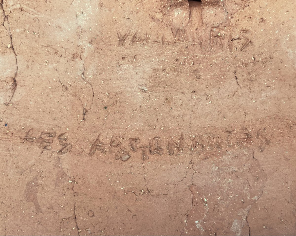 Decorative Plaque Made Of Glazed Chamotte Clay, By Les Argonautes, Vallauris, France, Circa 1970-photo-1