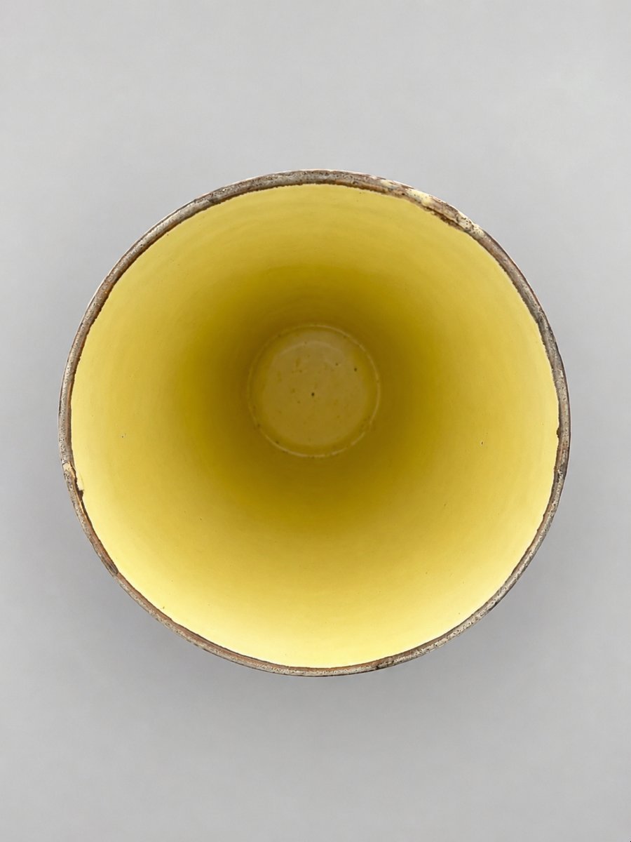 Large "fat Lava" Conical Vase, By Marius Bessone, Vallauris, France, 1956-photo-3