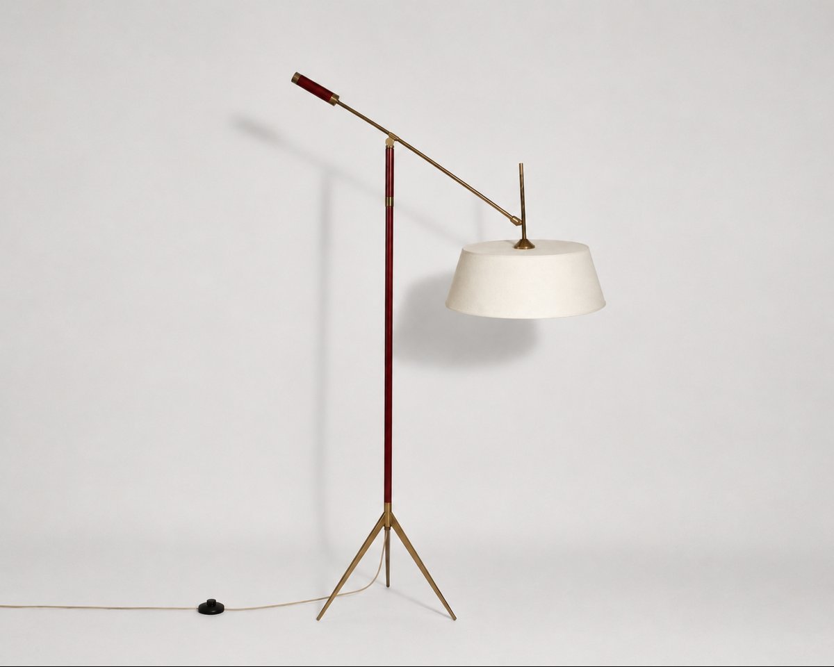 Lampadaire à balancier, Éditions Maison Lunel, Paris, France, vers 1950-photo-2