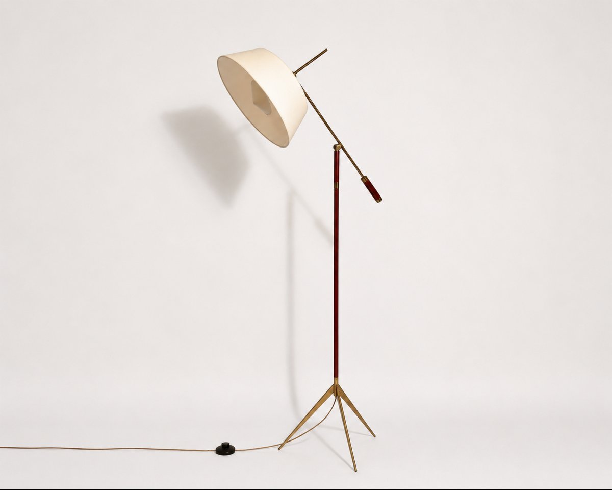 Lampadaire à balancier, Éditions Maison Lunel, Paris, France, vers 1950-photo-3