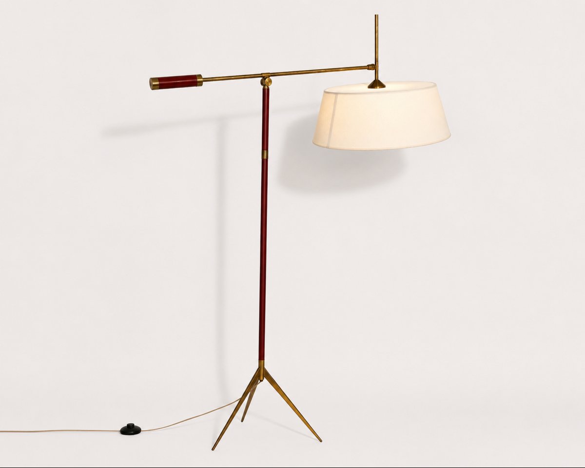 Lampadaire à balancier, Éditions Maison Lunel, Paris, France, vers 1950-photo-4