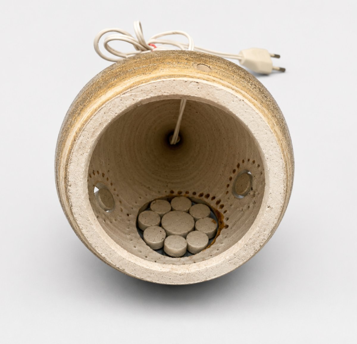 Lampe à poser en céramique émaillée, par Georges Pelletier, Paris, France, vers 1960-photo-1