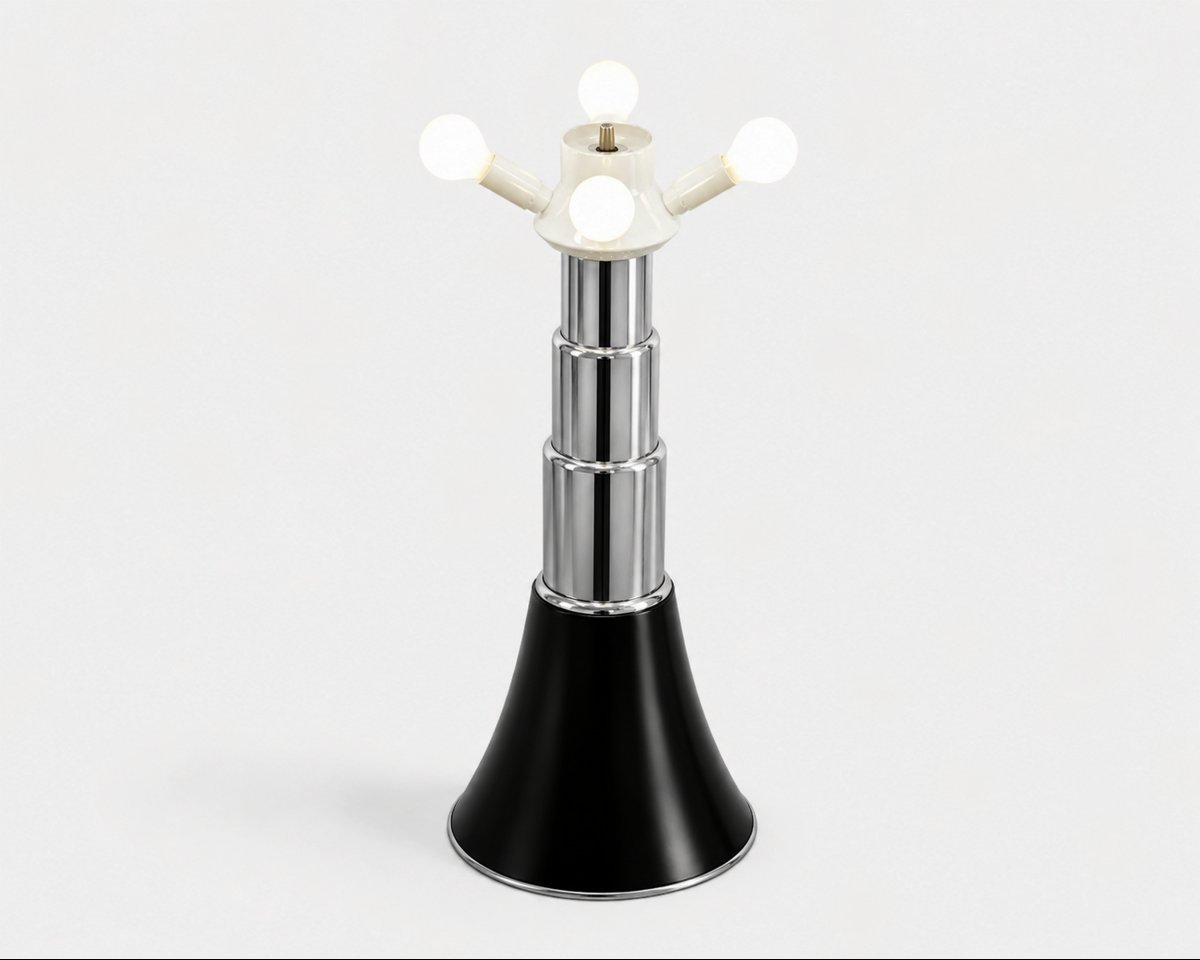 Large "pipistrello" Lamp, By Gae Aulenti, Martinelli Luce Editions, Italy, Circa 1965–1970-photo-3