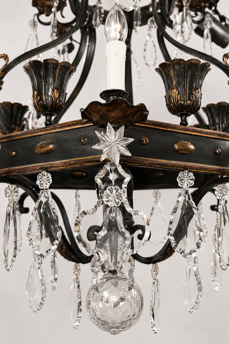 Important lustre de style Renaissance, France, vers 1900/1920-photo-4