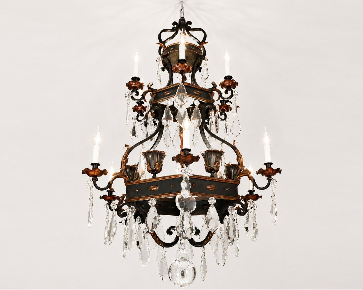 Important lustre de style Renaissance, France, vers 1900/1920