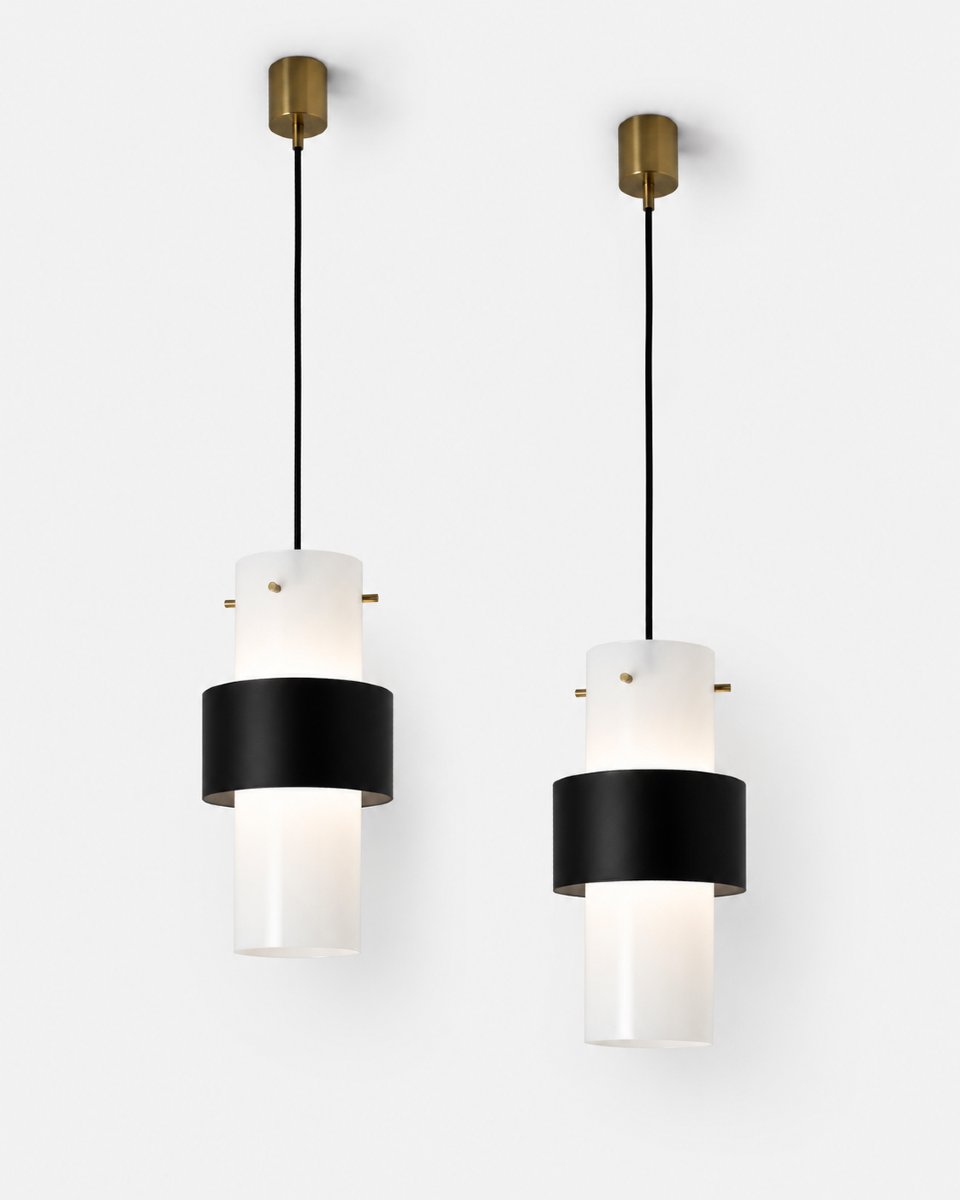 Pair Of Pendant Lamps, éditions Maison Lunel, Paris, France, Circa 1950–1960-photo-2