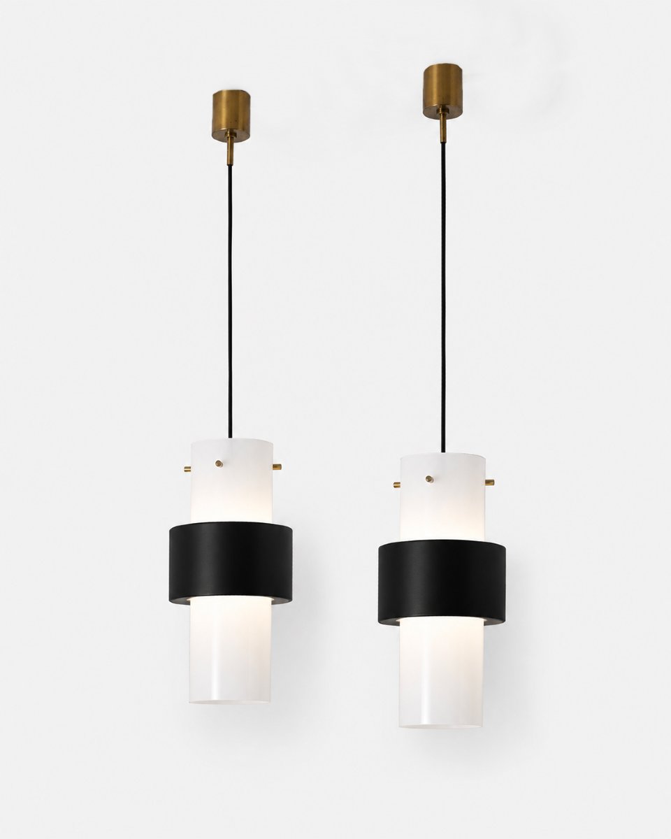 Pair Of Pendant Lamps, éditions Maison Lunel, Paris, France, Circa 1950–1960-photo-3