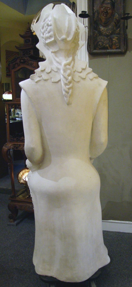 Pomona, Original Plaster By Lucile Passavant, France Circa 1960-photo-4