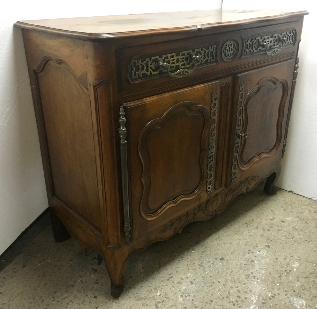 Buffet Louis XV Eighteenth Century In Walnut-photo-2