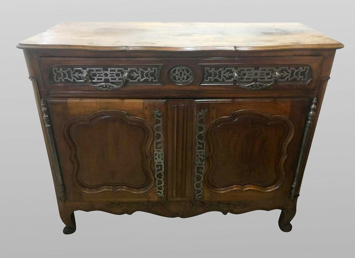 Buffet Louis XV Eighteenth Century In Walnut
