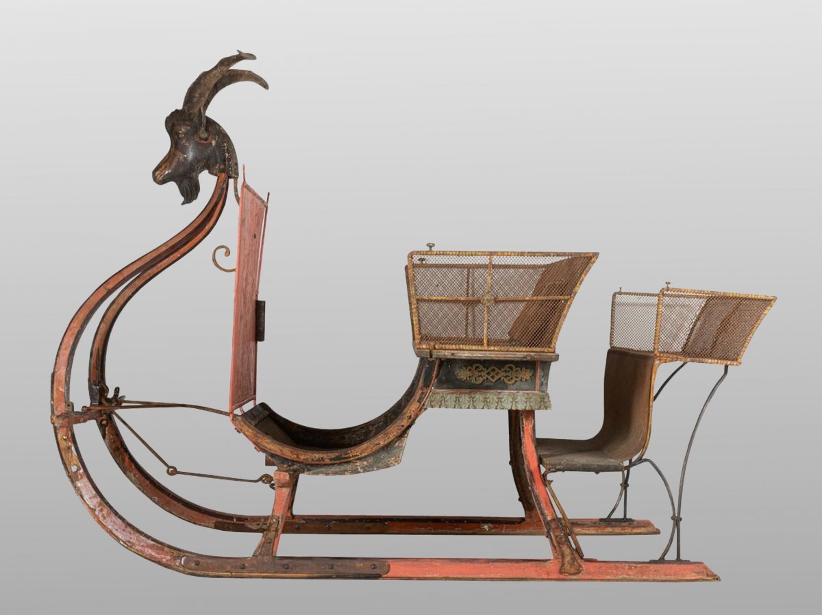 Grand Sleigh On Horseback, France Circa 1870