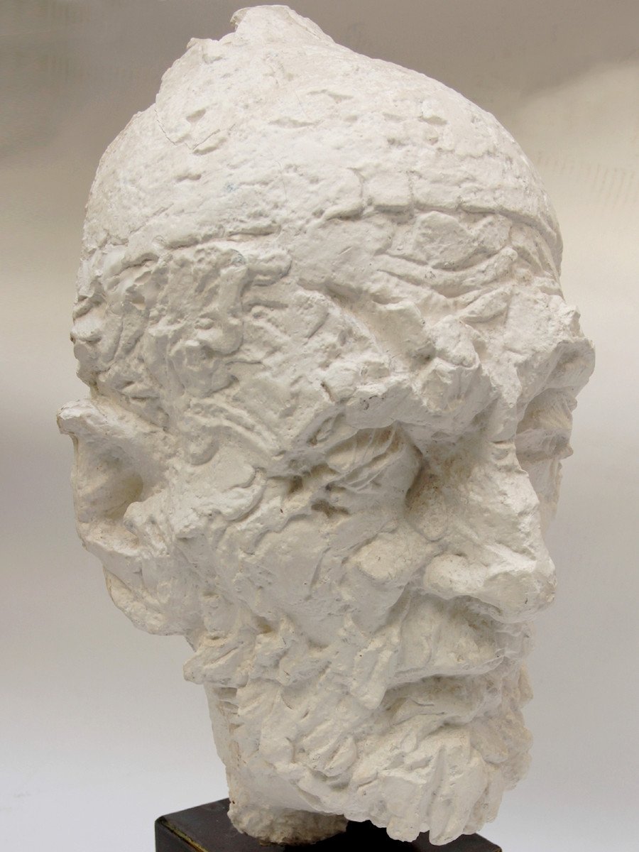 Willem Verbon. Kees Van Dongen, Ninety Years Old, Original Plaster. 1967-photo-2