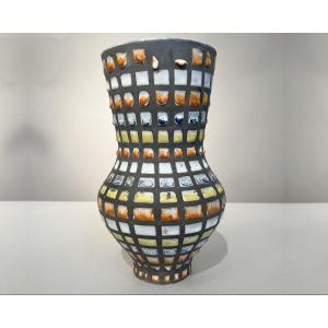 Vase « Pyjama », Par Roger Capron, Vallauris, France, Vers 1960