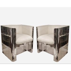 Paire De Fauteuils, Allemagne Ou France, Vers 1960 / 1970 