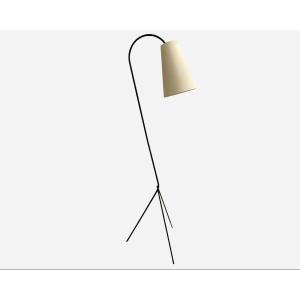 Lampadaire tripode à abat-jour cornet orientable, Paris, France, vers 1950