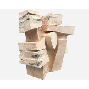 Maquette de sculpture en terre crue et ciment, par Michel Lucotte, France, vers 1970