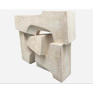 Plaster Sculpture By Michel Lucotte, France, 1961