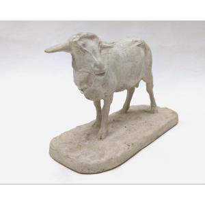 "standing Sheep", Studio Plaster, By Pierre-jules Mêne, France, Circa 1864