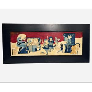 Large Surrealist Collage, Belgium, 1945