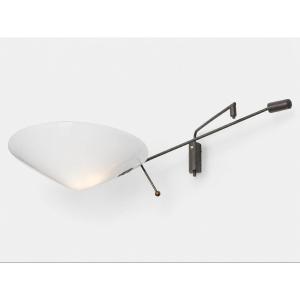 Model 242p Swivel-arm Wall Sconce With Pendulum Arm, By Robert Mathieu, Circa 1957–1958