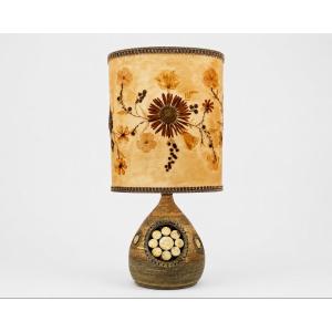 Glazed Ceramic Table Lamp, By Georges Pelletier, Paris, France, Circa 1960