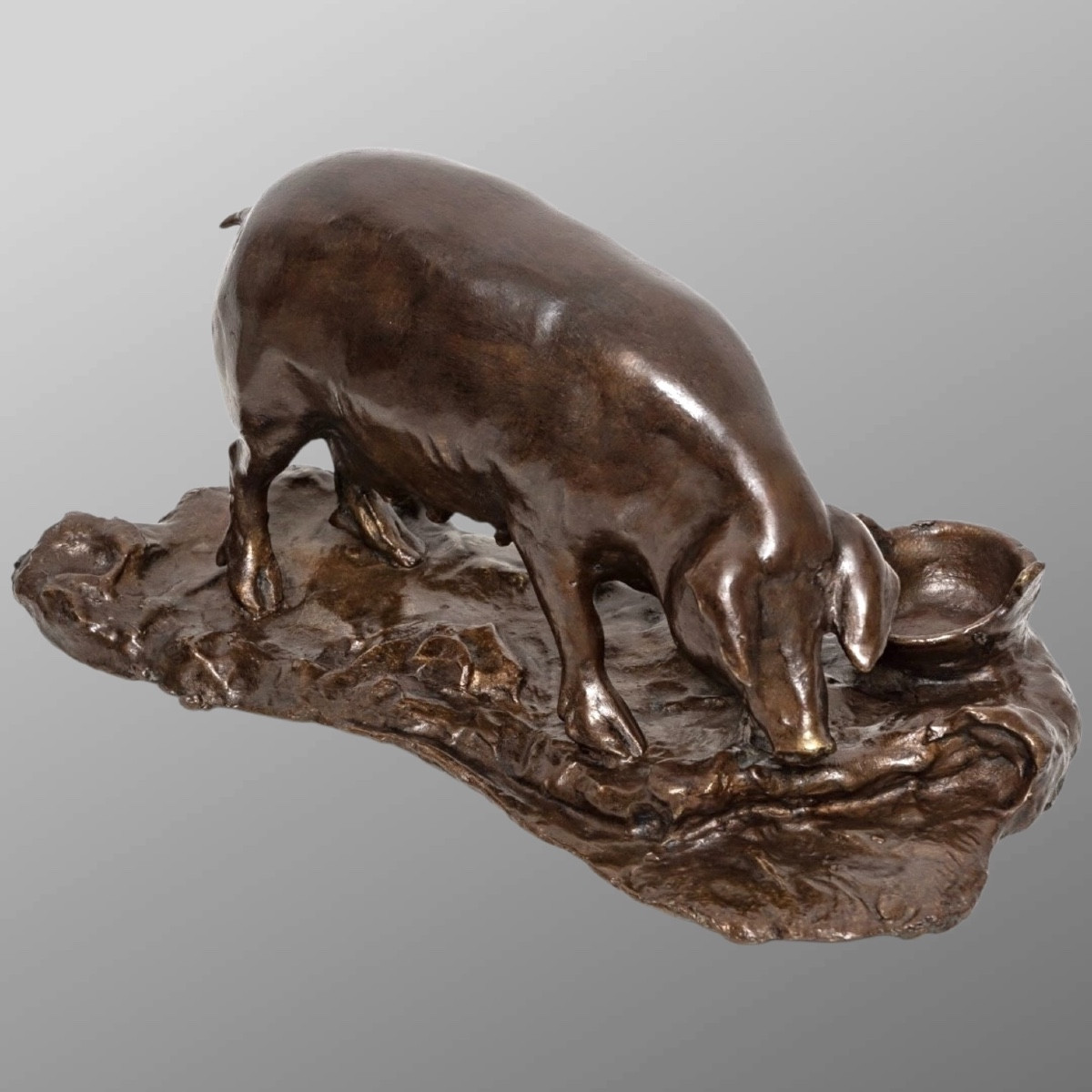 Sculpture - Sow , Tommaso Campaiola - Bronze -photo-2