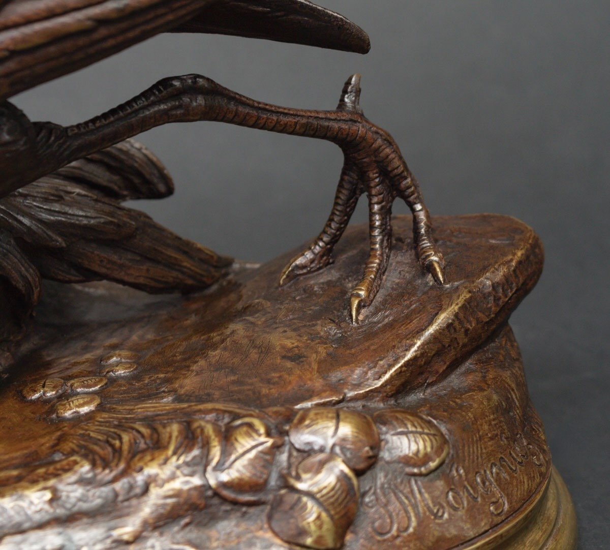 Sculpture - Grouse In Bronze , Jules Moigniez (1835-1894)-photo-7
