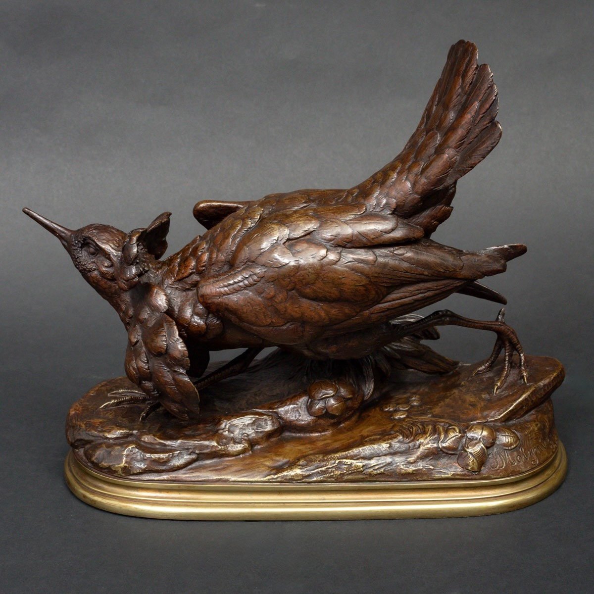 Sculpture  - Grouse En Bronze , Jules Moigniez (1835-1894)