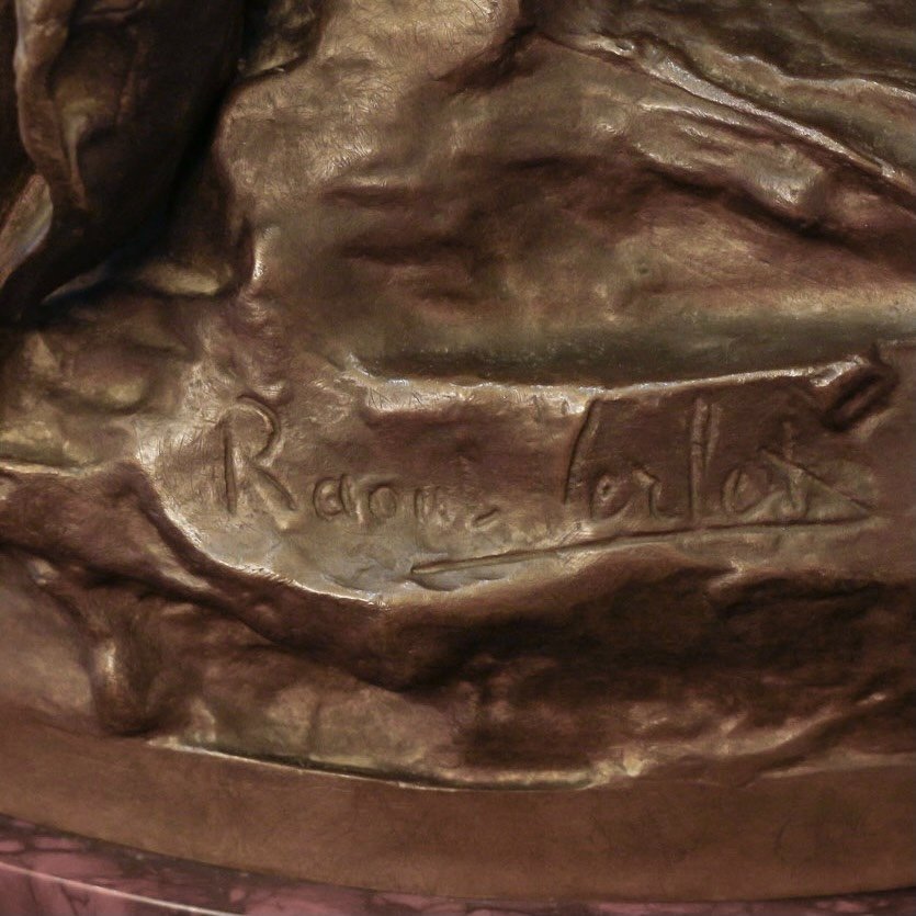 Sculpture - Orphée Aux Enfers  , Charles Raoul Verlet (1857-1923) - Bronze ​​​​​​​ -photo-4