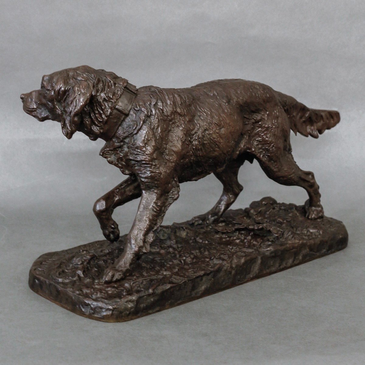 Sculpture - French Spaniel Dog (fabio) No. 1 , Pierre-jules Mêne (1810-1879) - Bronze-photo-4