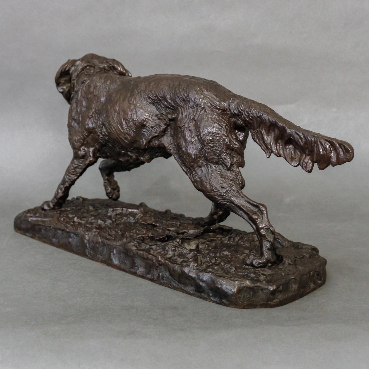 Sculpture - Chien Épagneul Français (FABIO) N°1 , Pierre-Jules Mêne (1810-1879) - Bronze-photo-2