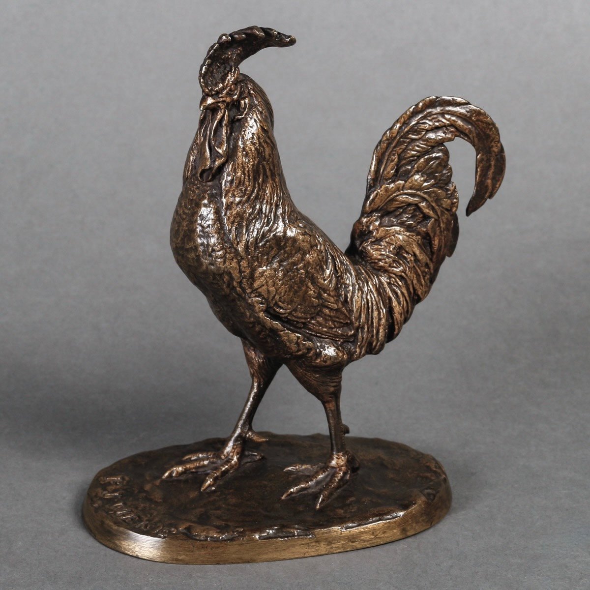 Sculpture - Le Coq , Pierre - Jules Mêne (1810-1879) - Bronze-photo-2