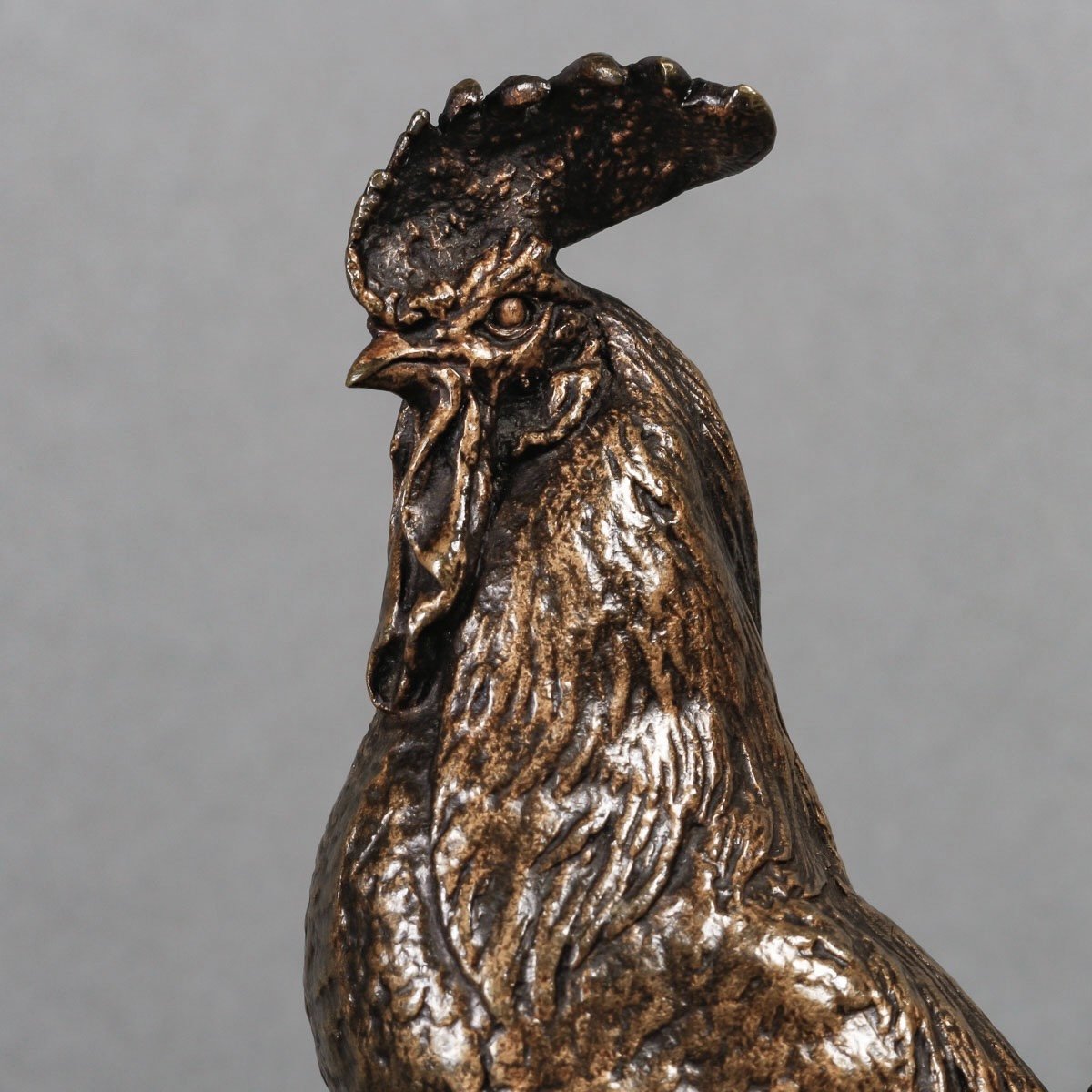 Sculpture - Le Coq , Pierre - Jules Mêne (1810-1879) - Bronze-photo-4