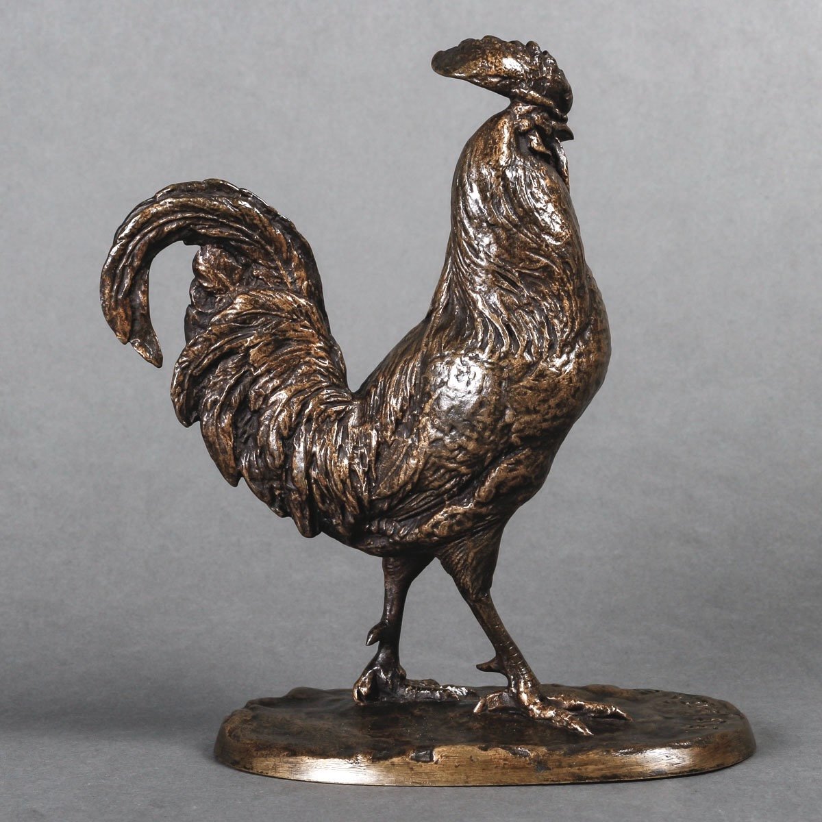 Sculpture - Le Coq , Pierre - Jules Mêne (1810-1879) - Bronze-photo-2
