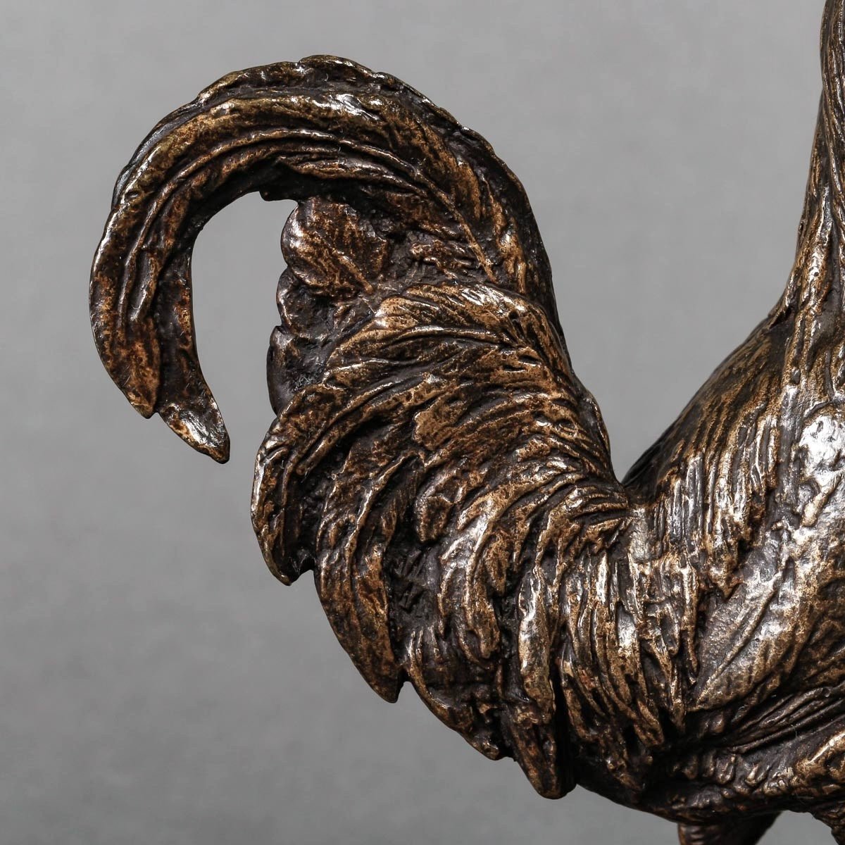 Sculpture - Le Coq , Pierre - Jules Mêne (1810-1879) - Bronze-photo-3
