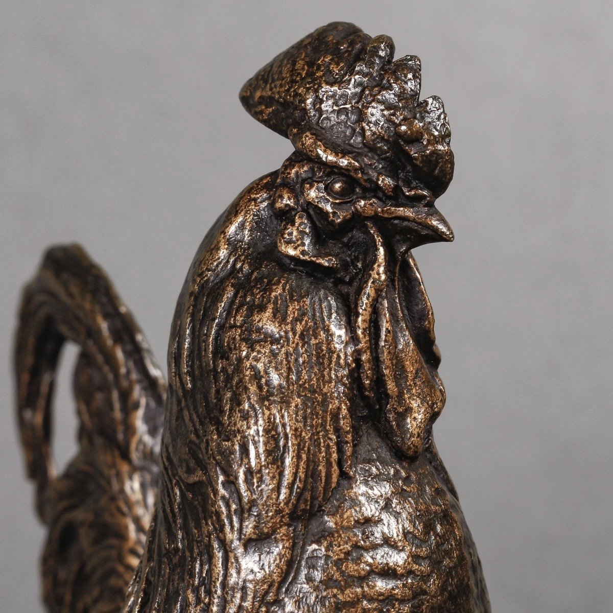 Sculpture - Le Coq , Pierre - Jules Mêne (1810-1879) - Bronze-photo-4