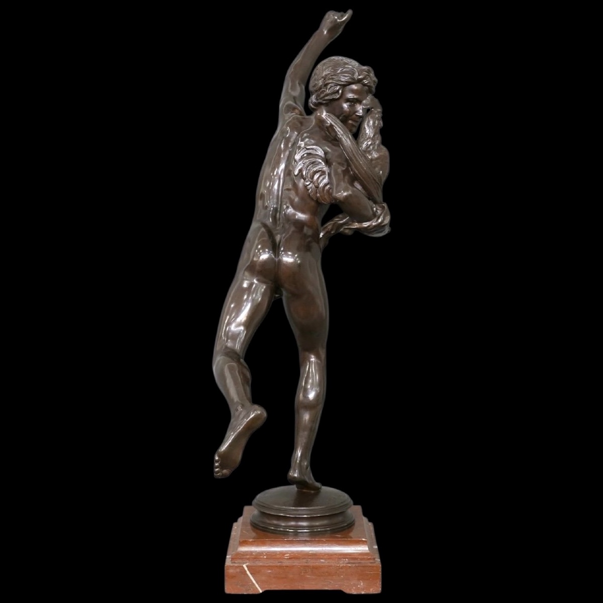 Sculpture – Winner In Cockfight By Alexandre Falguière (1831-1900) – Bronze-photo-2